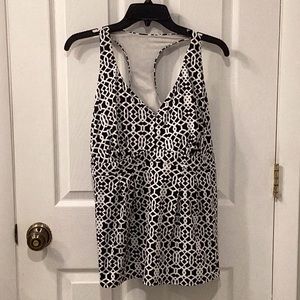 Lands End like new tankini top 16W